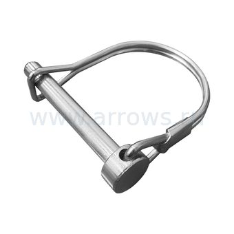 Штифт стопорный фрез, колес, шнеков UNITED PARTS (Ø6мм, длина 51мм) для культиватора, снегоотбрасывателя, мотобура (универсальный)