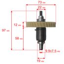 Шестерня редуктора DDE CSE1814 большая с валом