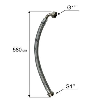Шланг QUATTRO ELEMENTI Automatico 1100/1300 FL в металлической оплётке (770-650-911)