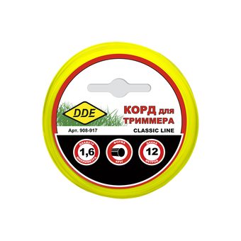 Корд триммерный DDE "Classic line"  (круг,  диаметр 1,6 мм, длина  12 м)