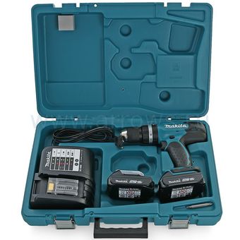 Дрель аккумуляторная ударная MAKITA DHP453SYE (18V, 42нм, 2акб 1,5Ач, кейс)