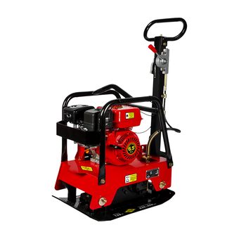 Виброплита DDE VP 130 СK (6,5 л.с., плита 630×400 мм, до 350 кв. м/час, 125 кг, гл. упл. 50 см, реверс, колеса)