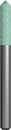 Шарошка абразивная ПРАКТИКА карбид кремния, цилиндрическая заостренная  6х27 мм, хвост 6 м (641-329)