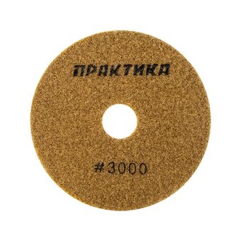 Круг алмазный гибкий шлифовальный ПРАКТИКА 100 мм для сухого шлифования, P3000