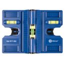 Уровень строительный КОБАЛЬТ угловой, 4 магнита, 3 глазка, точность 0,57 мм/м, пластиковый (917-392)