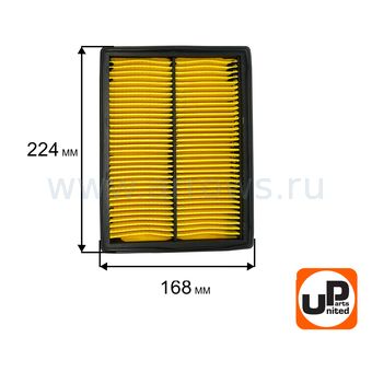 Фильтр воздушный UNITED PARTS для двигателя HONDA GX610/620/670 (аналог 17210-ZJ1-842)