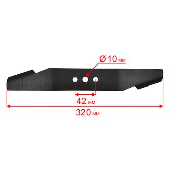 Нож для газонокосилки оригинальный DDE LMB3340 BlueTec