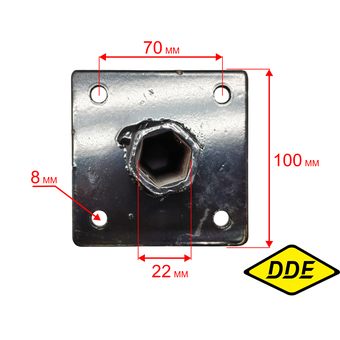 Держатель DDE Мустанг 2,3 ножей , большая часть (HSD1G80C.763010)