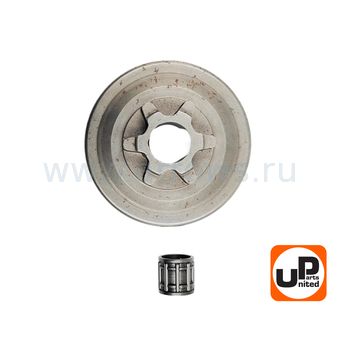 Барабан-зв. UNITED PARTS 3/8"-6T для бензопил 25 куб.см. с подшипником