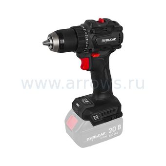 Дрель аккумуляторная безударная ПУЛЬСАР ДА 20- 70Б (20В, 70Нм, 13мм, без акк и з/у, коробка)
