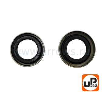 Сальник коленвала UNITED PARTS 26х15х7,1мм + 24х15х7мм, для STIHL TS420, набор 2 шт (аналог 96309511696, 96400031570)
