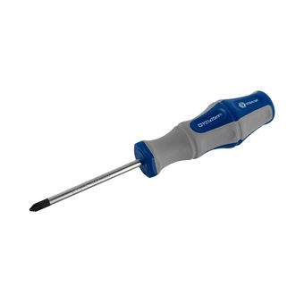 Отвертка Ultra Grip КОБАЛЬТ PZ-1 х 75 мм, CR-V, двухкомпонентная рукоятка, подвес (646-409)