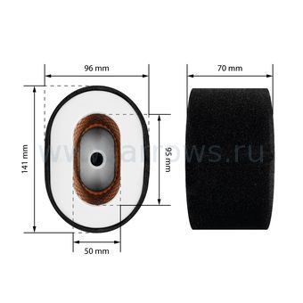 Фильтр воздушный UNITED PARTS для двигателя UD186/L100