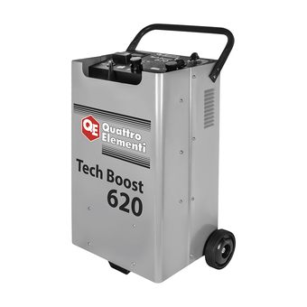 Пуско-зарядное устройство QUATTRO ELEMENTI Tech Boost 620 ( 12 / 24 Вольт, заряд до 90А, пуск до 590 А, таймер, 28 кг)