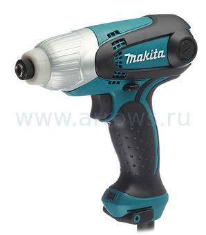 Шуруповёрт сетевой ударный MAKITA TD0101F (230 Вт, 100нм, 1кг, рег. об., подсветка) (TD0101F)