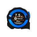 Рулетка КОБАЛЬТ Экстра 7.5м x 25мм, металлический корпус, толщина ленты 0,13 мм, автостоп, магнит, 2 стор. шкала (906-913)