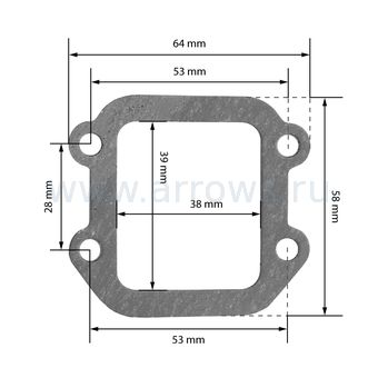 Набор прокладок UNITED PARTS для генератора GG980, DPG1201i (под поршень 47мм)