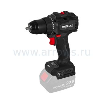 Дрель аккумуляторная безударная ПУЛЬСАР ДА 20-100Б (20В, 100Нм, 13мм, без акк и з/у, коробка)