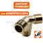Фитинг-тройник UNITED PARTS для компрессора угловой, резьба внешняя  3/8"×3/8"×1/2"
