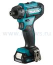 Шуруповёрт аккумуляторный MAKITA DF033DWAE (10.8 В, Li-ion, 35 нм, патрон 6,35 мм , 0.8к (DF033DWAE)