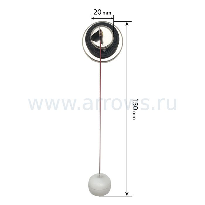 Датчик уровня топлива UNITED PARTS для дизельных нагревателей 15-25 кВт (круглый) (для отверстия Ø20мм, длина 150мм)