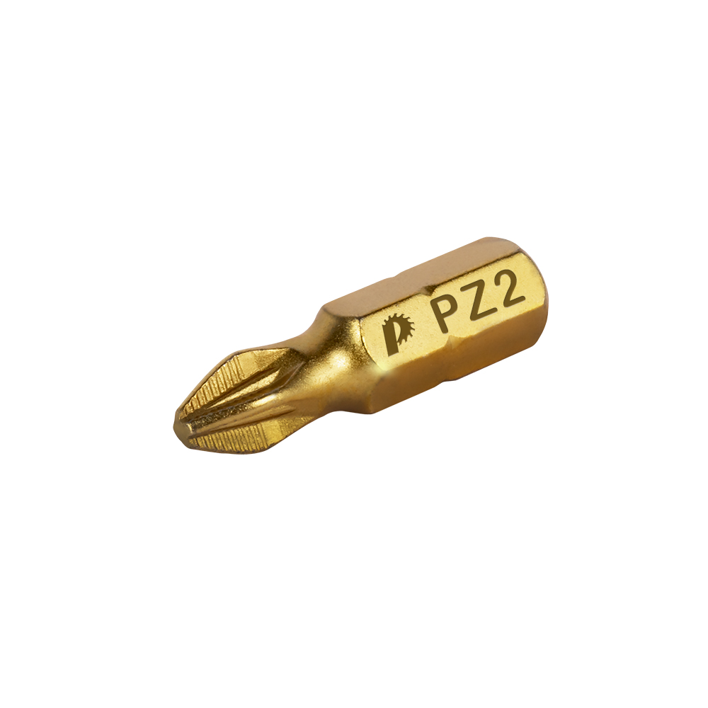 Бита отверточная ПРАКТИКА "Эксперт" PZ-2 х 25мм Tin (1шт), блистер