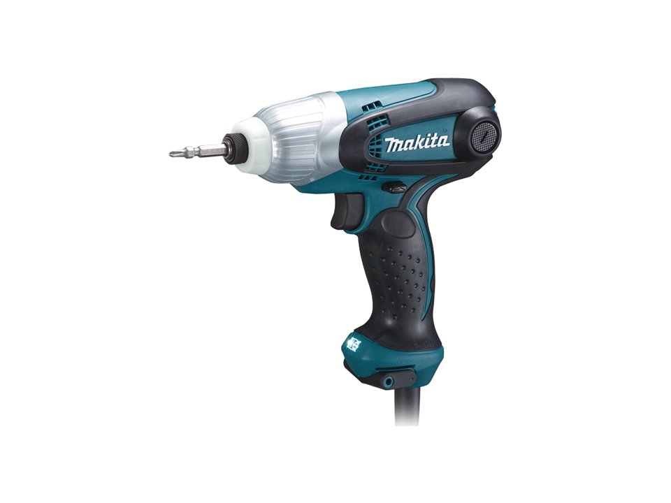 Шуруповёрт сетевой ударный MAKITA TD0100 (230 Вт, 100нм, 0.99кг, рег.об.) (TD0100)