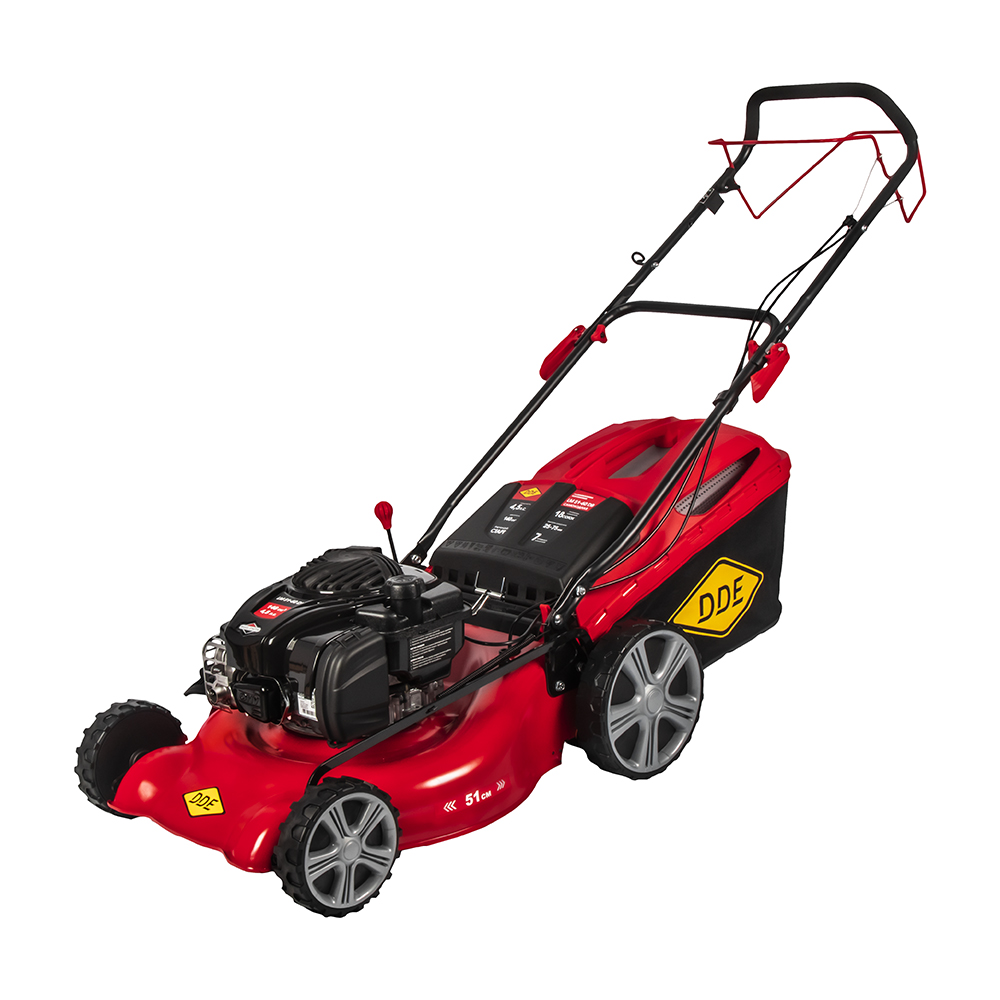 Газонокосилка бензиновая DDE LM 51-60 DB (B&S 4,5 л.с., 51 см, 25-75 мм, сборник 60 л, самоходная)