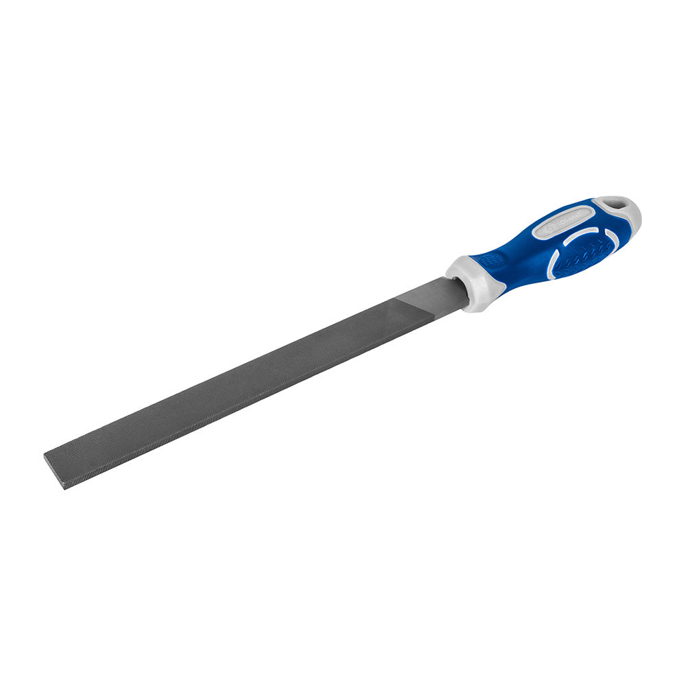 Напильник плоский КОБАЛЬТ насечка №2, длина рабочая/общая 180/310 мм, сечение 20х4 мм, 2-х компонентная рукоятка, блистер (247-361)