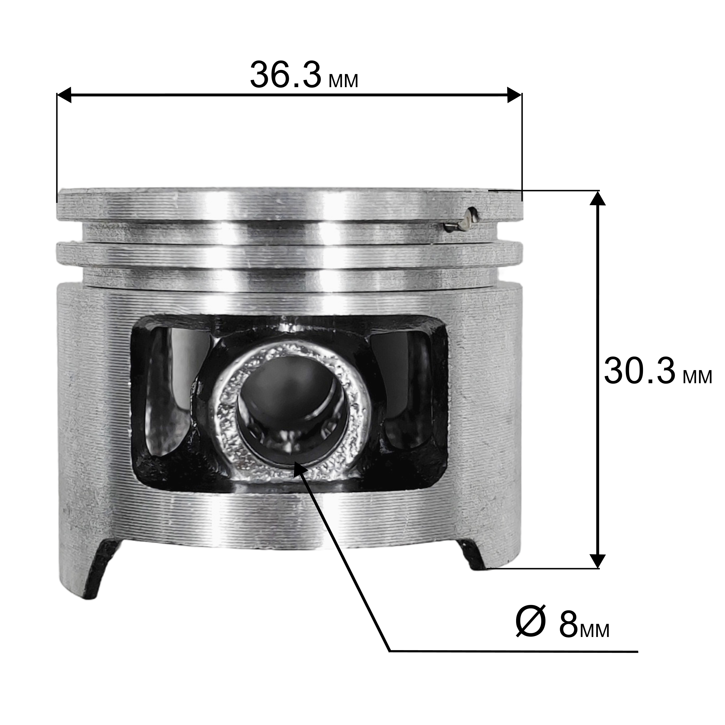 Поршень DDE без колец GB32RD