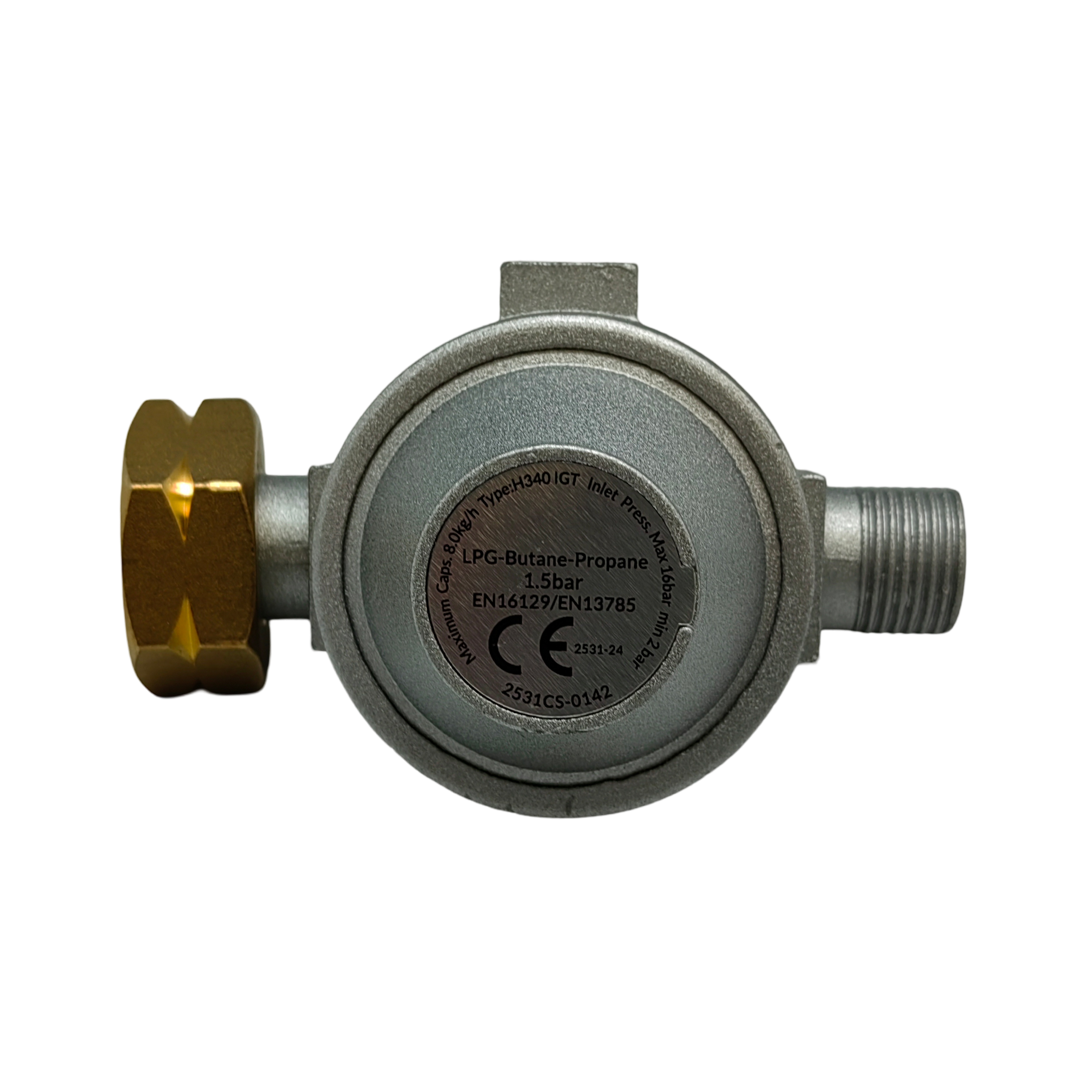 Редуктор газового балона QUATTRO ELEMENTI QE-10G/12G/20G/35G/55G  c2014 ( 1.5 bar ) (640-469-024)