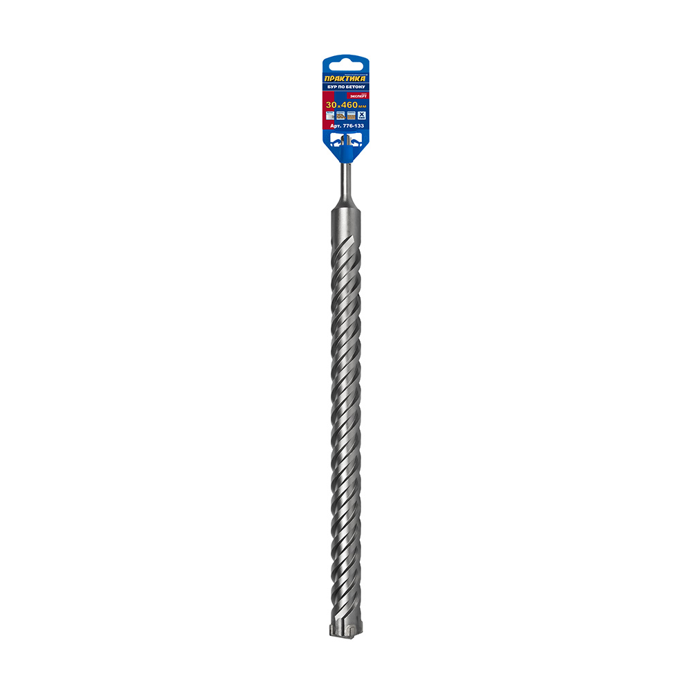 Бур SDS-plus ПРАКТИКА 30 х 400/460 мм, Х-тип серия "Эксперт" по бетону (776-133)