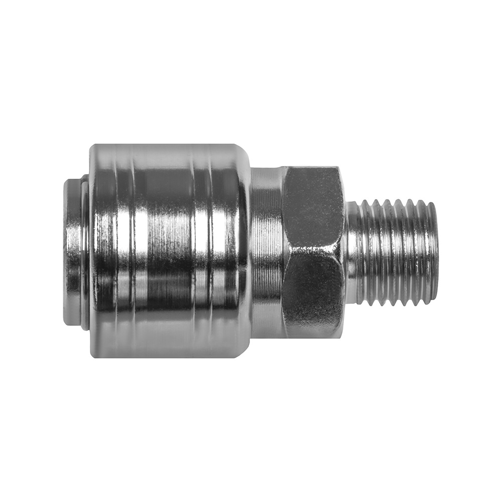 Фитинг-переходник UNITED PARTS для компрессоров EQ2, соединение мама EURO - папа резьба 1/4 "