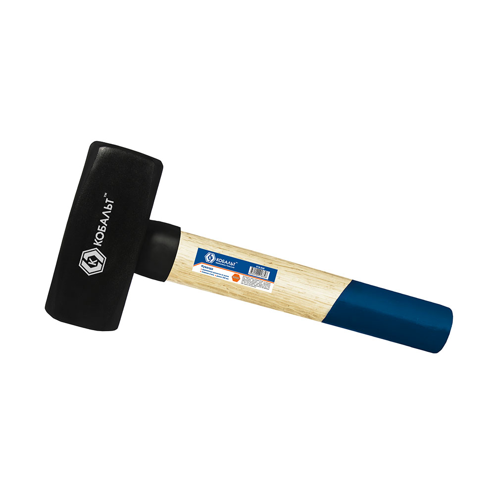 Кувалда КОБАЛЬТ 4 000 гр., деревянная рукоятка из ясеня, длина рукоятки 350 мм (918-848)