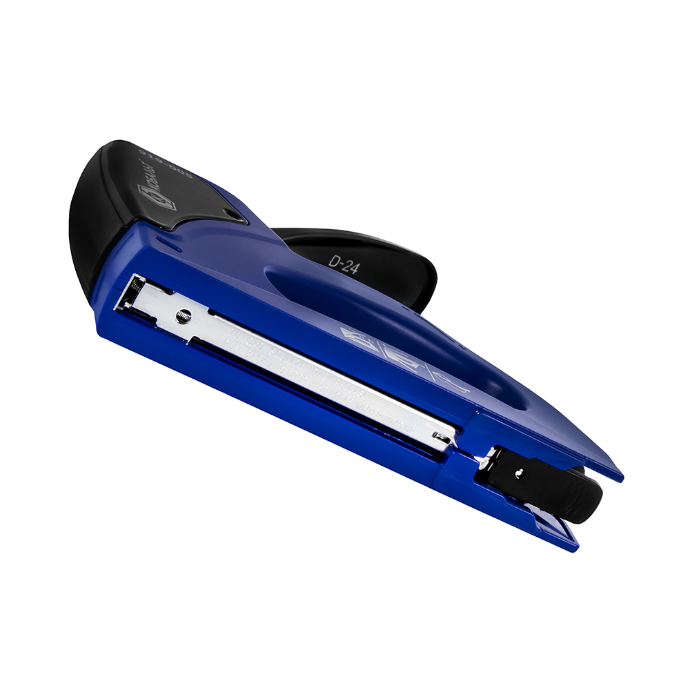 Степлер механический КОБАЛЬТ скобы 6-14 мм, тип 53, корпус из АВС-пластика, мет. крышка, регулятор удара, индикатор перезарядки (919-005)