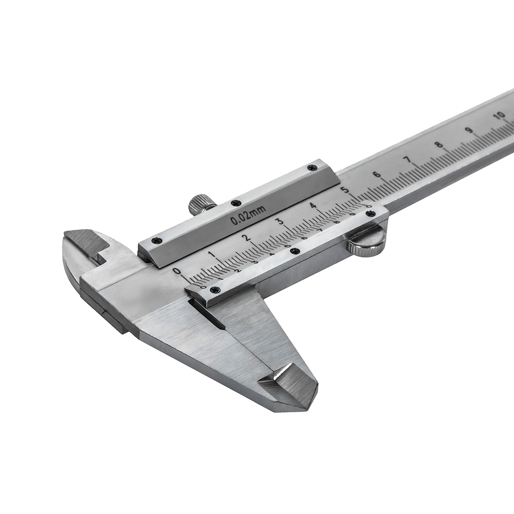 Штангенциркуль КОБАЛЬТ нониусный, ШЦ-1, открытого типа, 150 мм, точность 0,02 мм, глубиномер, углер. сталь, кейс (919-821)