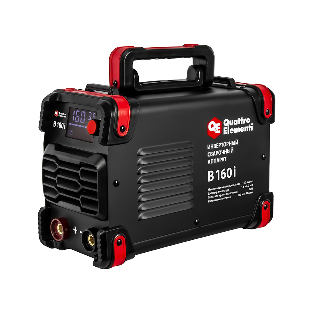 Аппарат электродной сварки QUATTRO ELEMENTI B 160i (160 А, электрод до 4.0 мм, LED дисплей, TIG-Lift) (922-623)