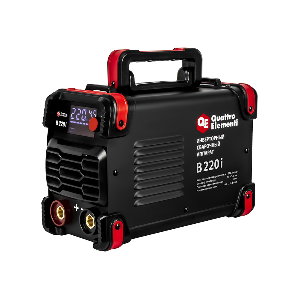 Аппарат электродной сварки QUATTRO ELEMENTI B 220i (220 А, электрод до 5.0 мм, LED дисплей, TIG-Lift) (922-647)
