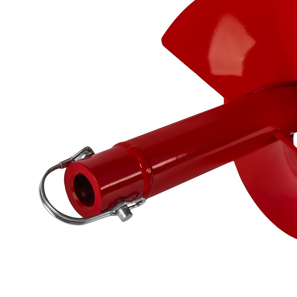 Шнек двухзаходный для грунта DDE мотобура (ф = 200 мм, L = 800 мм, посадка на вал 20 мм)