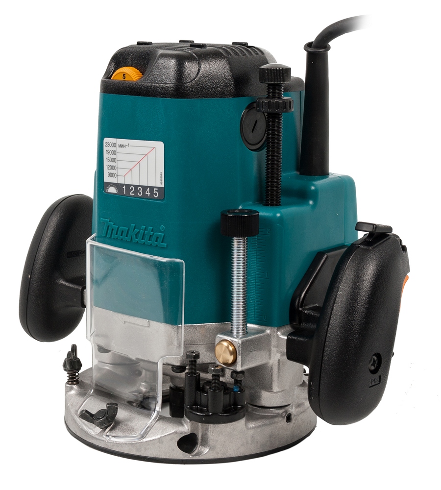 Фрезерная машина MAKITA 3612C (1650 Вт, цанга 12мм, 9000-23000об/м, раб.ход 60мм, 6кг, короб (3612C)
