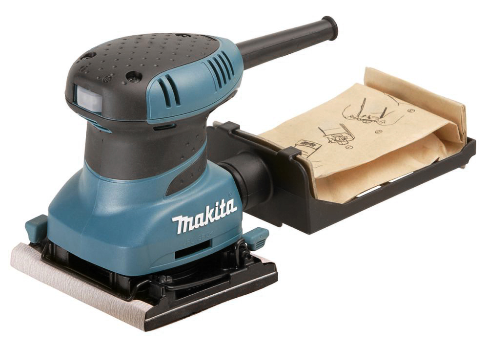 Шлифмашина вибрационная MAKITA BO4556 (200 Вт, 112/102 мм, раб.ход 1,5мм, 1,1кг, коробка) (BO4556)