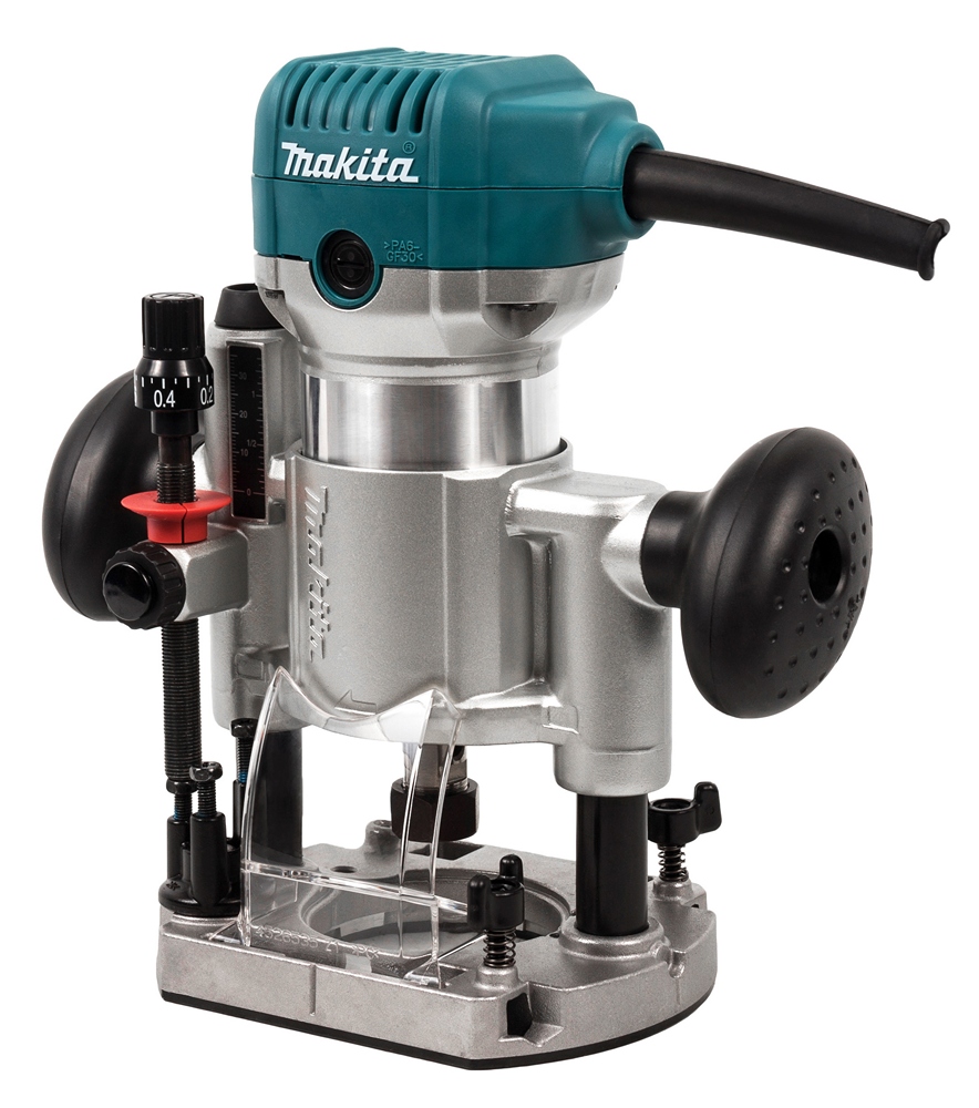 Фрезерная машина MAKITA кромочная RT0700CX2 (710 Вт, цанги 6-8мм,10000-30000об, набор по (RT0700CX2)