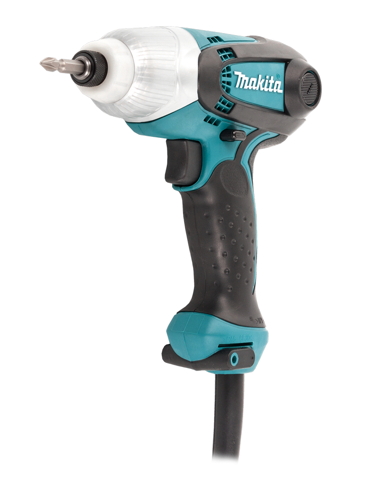 Шуруповёрт сетевой ударный MAKITA TD0101 (230 Вт, 100нм, 0.99кг, рег.об.)  (TD0101)