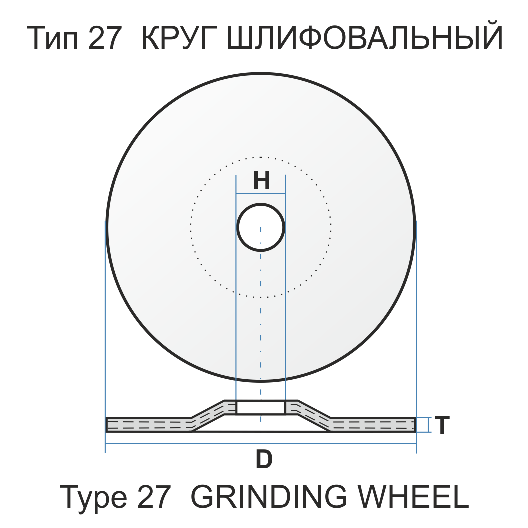 Диск абразивный шлифовальный по металлу Луга-Абразив Extra 230 x 6.0 x 22мм вогнутый (20/10шт)